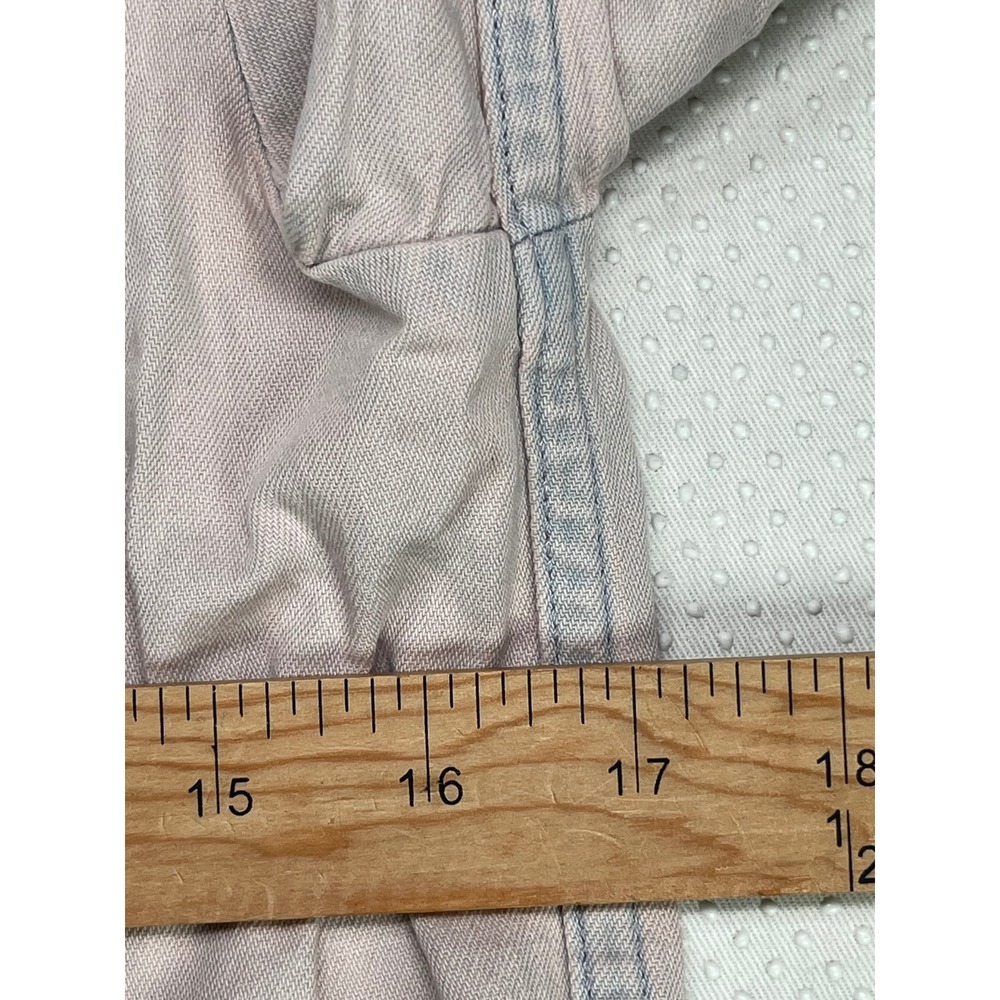 Levi Strauss Co Womens Pink Standard Fit Western Denim Shirt XS - Picture 5 of 7